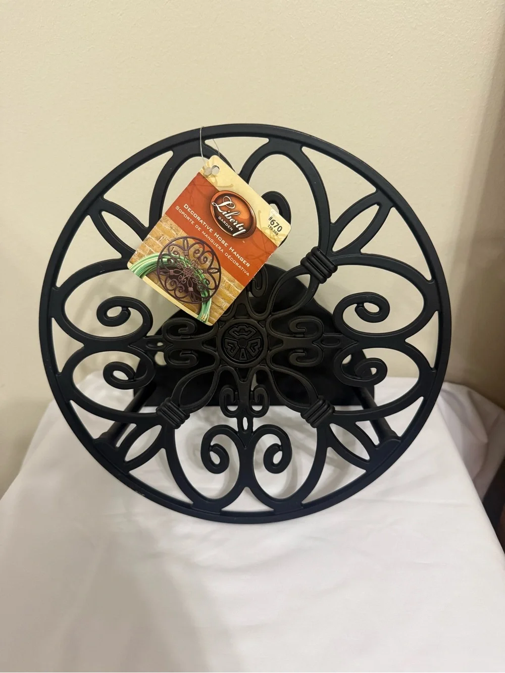 Liberty Garden Product # 670 Wall Mounted Decorative Hose Hanger Holds 125-Feet